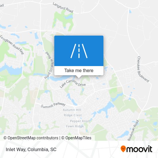 Mapa de Inlet Way
