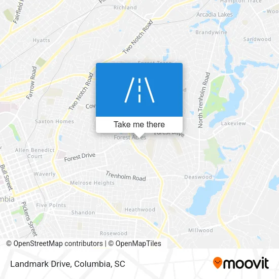 Landmark Drive map