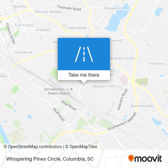 Whispering Pines Circle map
