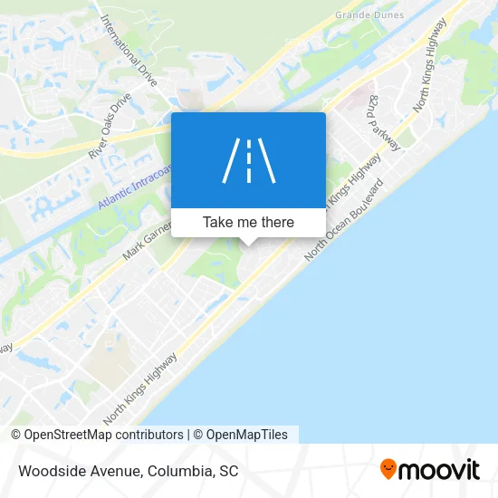 Woodside Avenue map