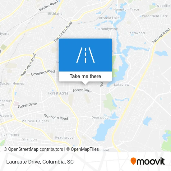 Laureate Drive map