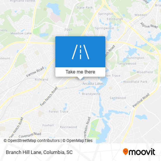 Branch Hill Lane map