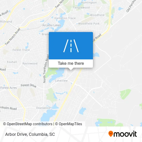 Arbor Drive map