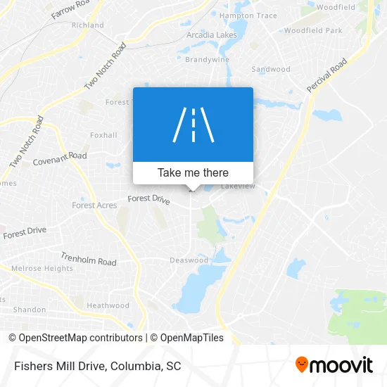Fishers Mill Drive map