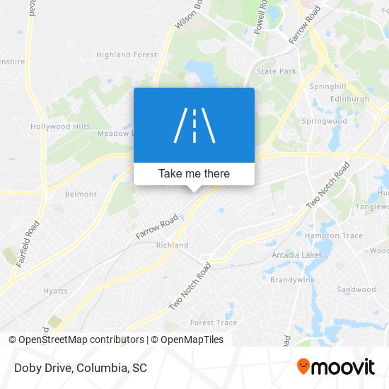 Doby Drive map