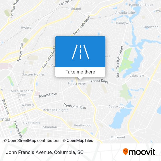 Mapa de John Francis Avenue