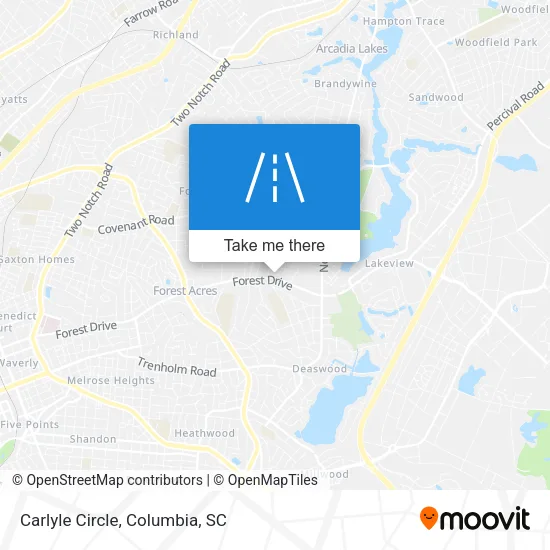 Carlyle Circle map