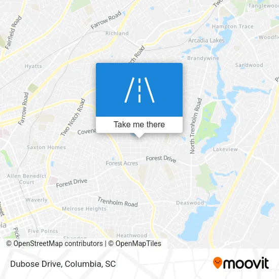 Dubose Drive map