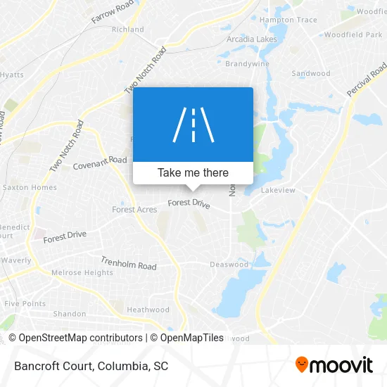 Bancroft Court map