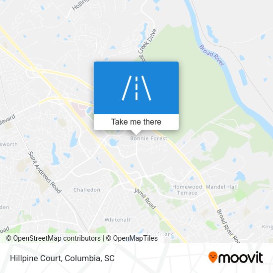 Mapa de Hillpine Court