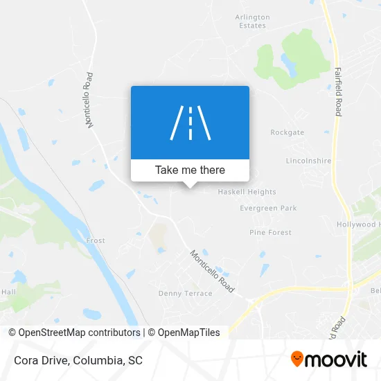 Cora Drive map