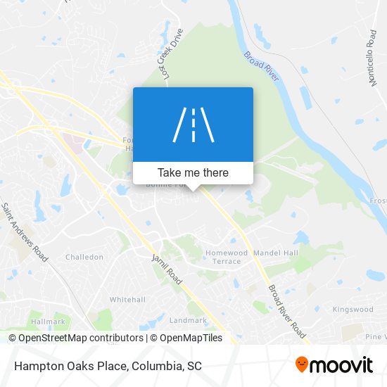 Hampton Oaks Place map