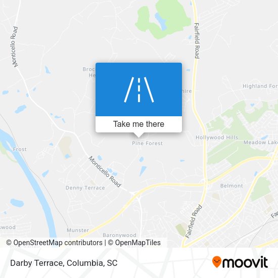 Darby Terrace map