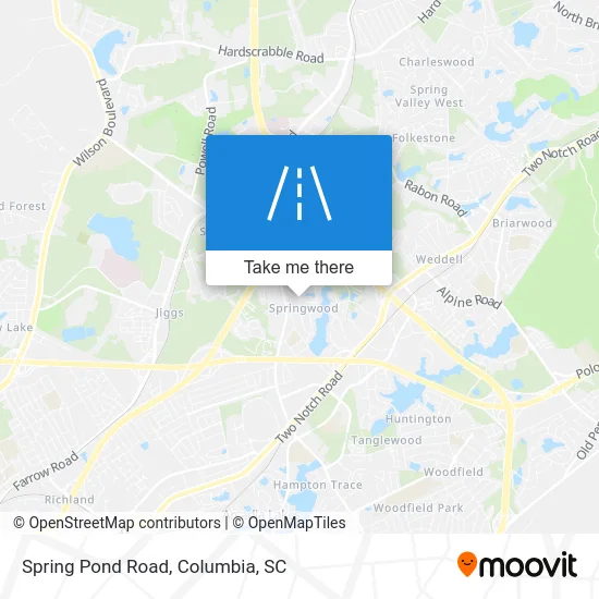 Spring Pond Road map