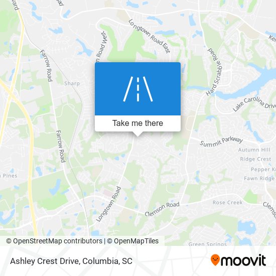 Ashley Crest Drive map