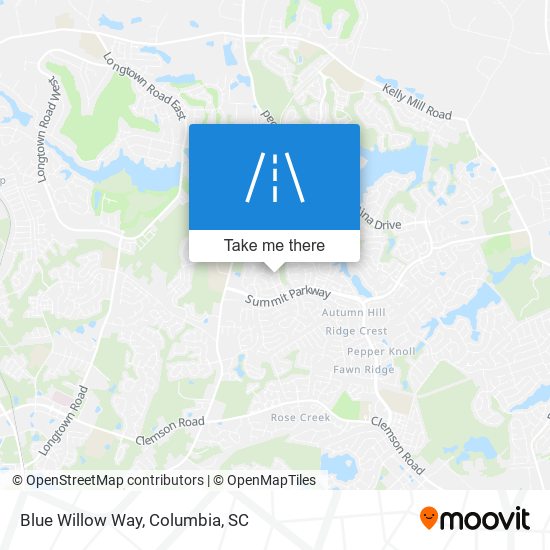 Blue Willow Way map