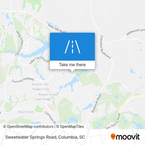 Mapa de Sweetwater Springs Road