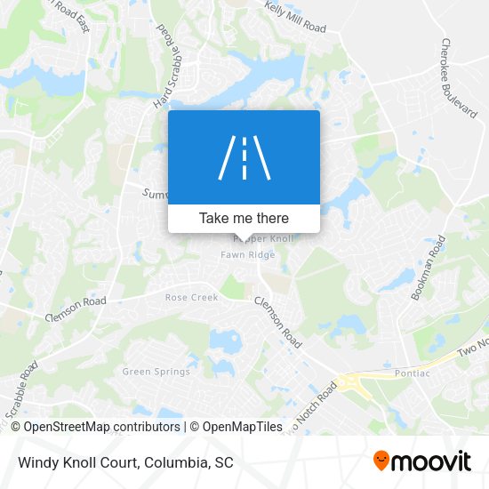 Windy Knoll Court map