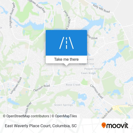East Waverly Place Court map