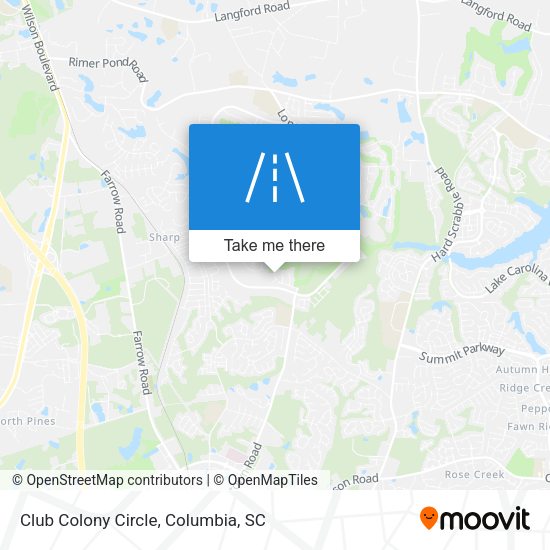 Club Colony Circle map