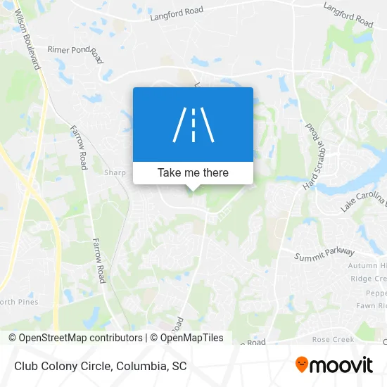 Club Colony Circle map