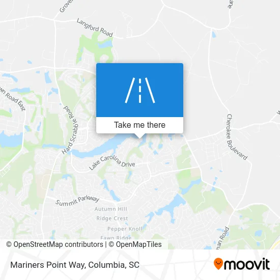 Mariners Point Way map