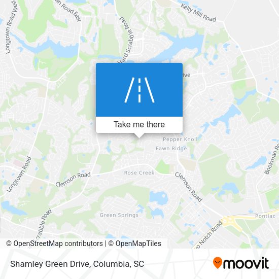 Shamley Green Drive map