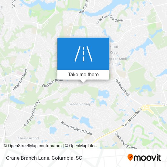 Crane Branch Lane map