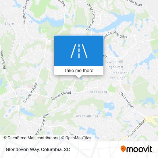 Glendevon Way map