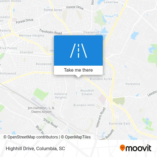 Highhill Drive map