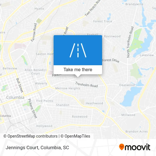 Jennings Court map