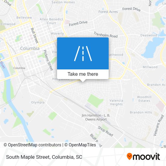Mapa de South Maple Street