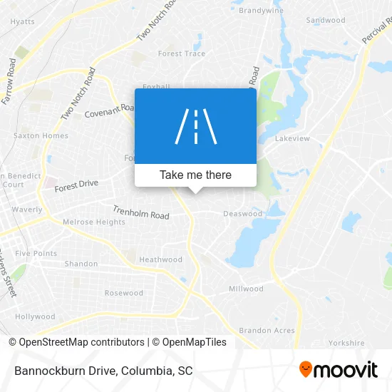 Bannockburn Drive map