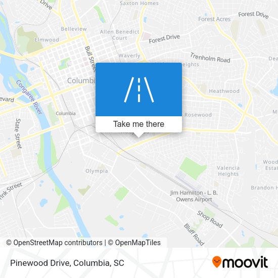Mapa de Pinewood Drive