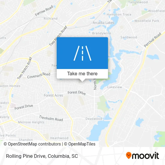 Rolling Pine Drive map