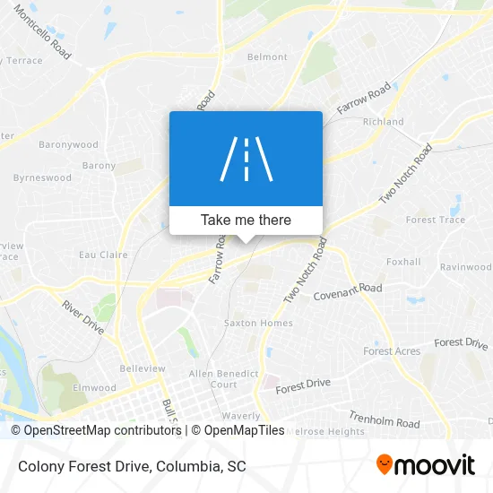 Colony Forest Drive map