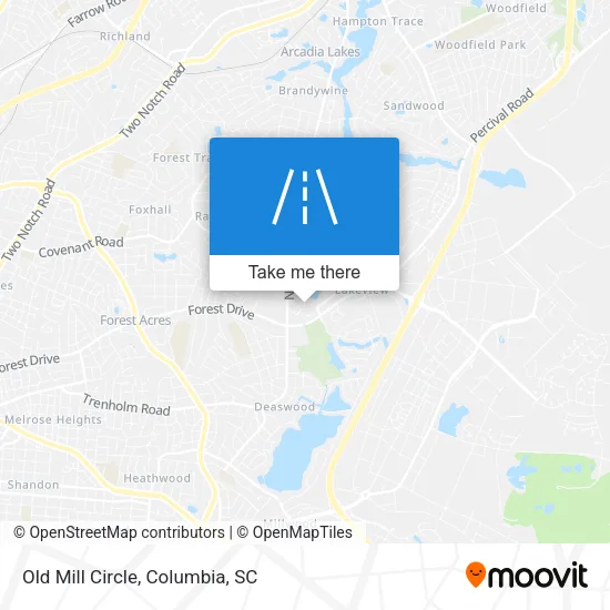Old Mill Circle map