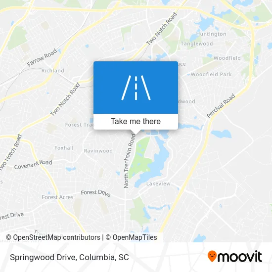 Springwood Drive map