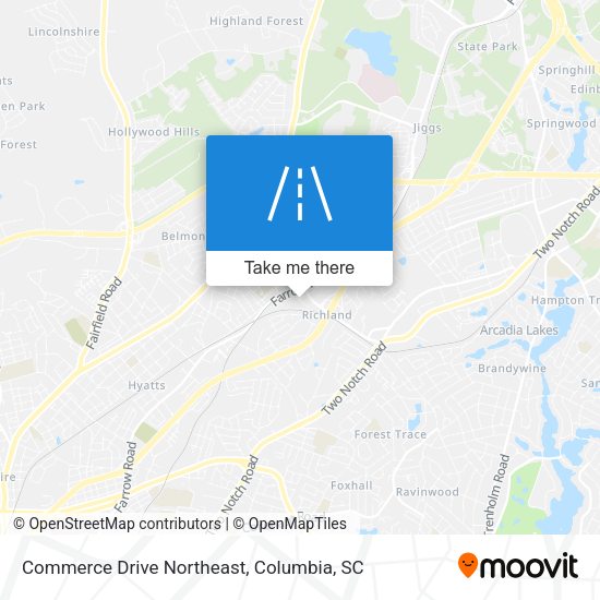 Commerce Drive Northeast map
