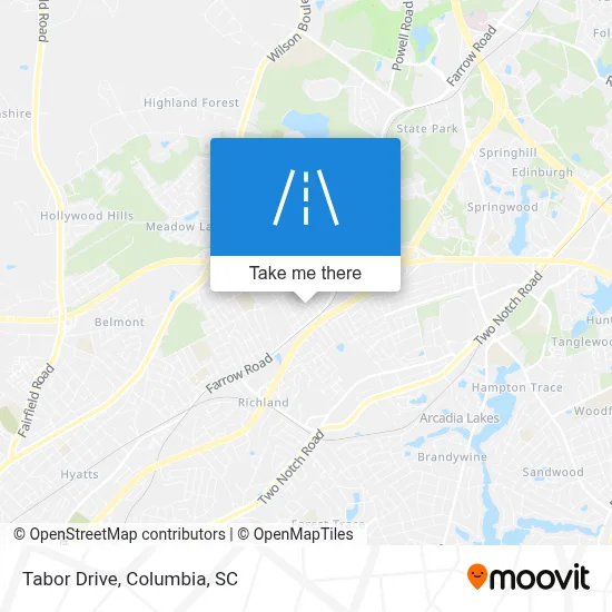 Tabor Drive map