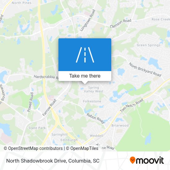 Mapa de North Shadowbrook Drive