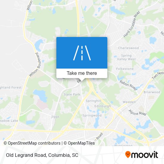 Mapa de Old Legrand Road