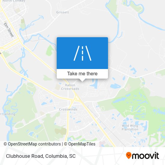 Mapa de Clubhouse Road