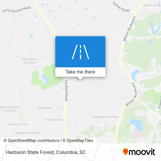 Harbison State Forest map