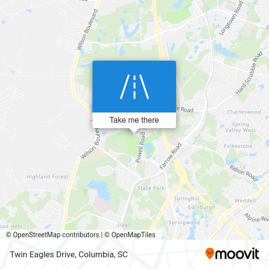 Twin Eagles Drive map