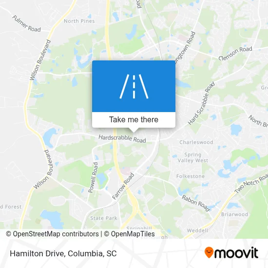 Hamilton Drive map