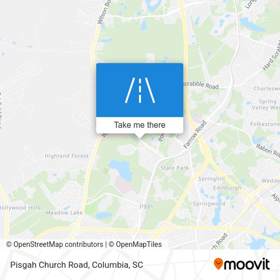 Pisgah Church Road map