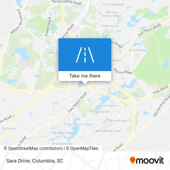 Sara Drive map