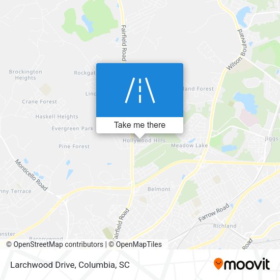 Mapa de Larchwood Drive