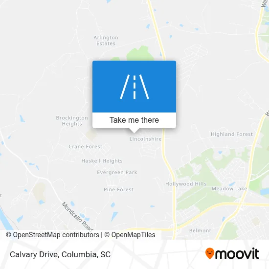 Calvary Drive map